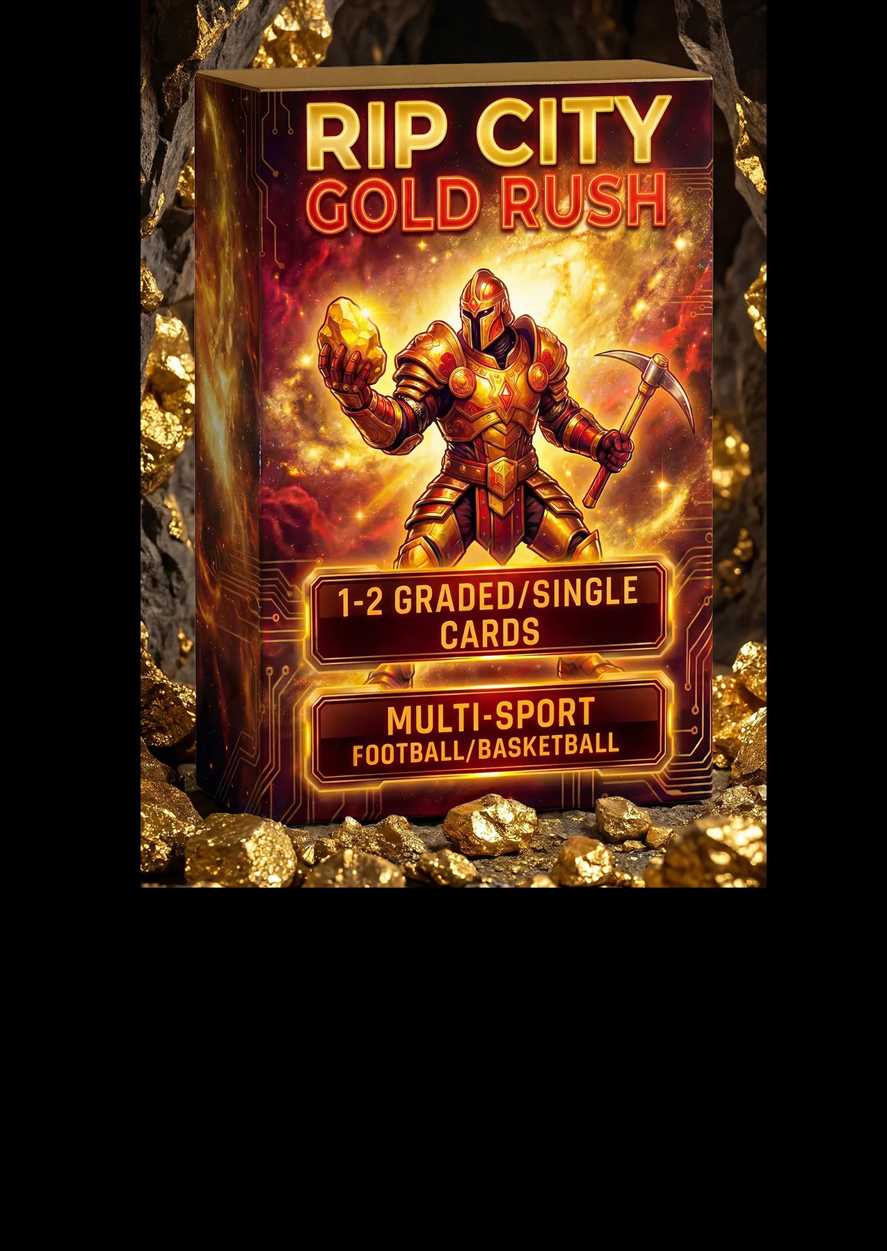Gold Rush Multi Sport Pack 1-2 Guaranteed Graded/Single Cards Per Sealed Pack