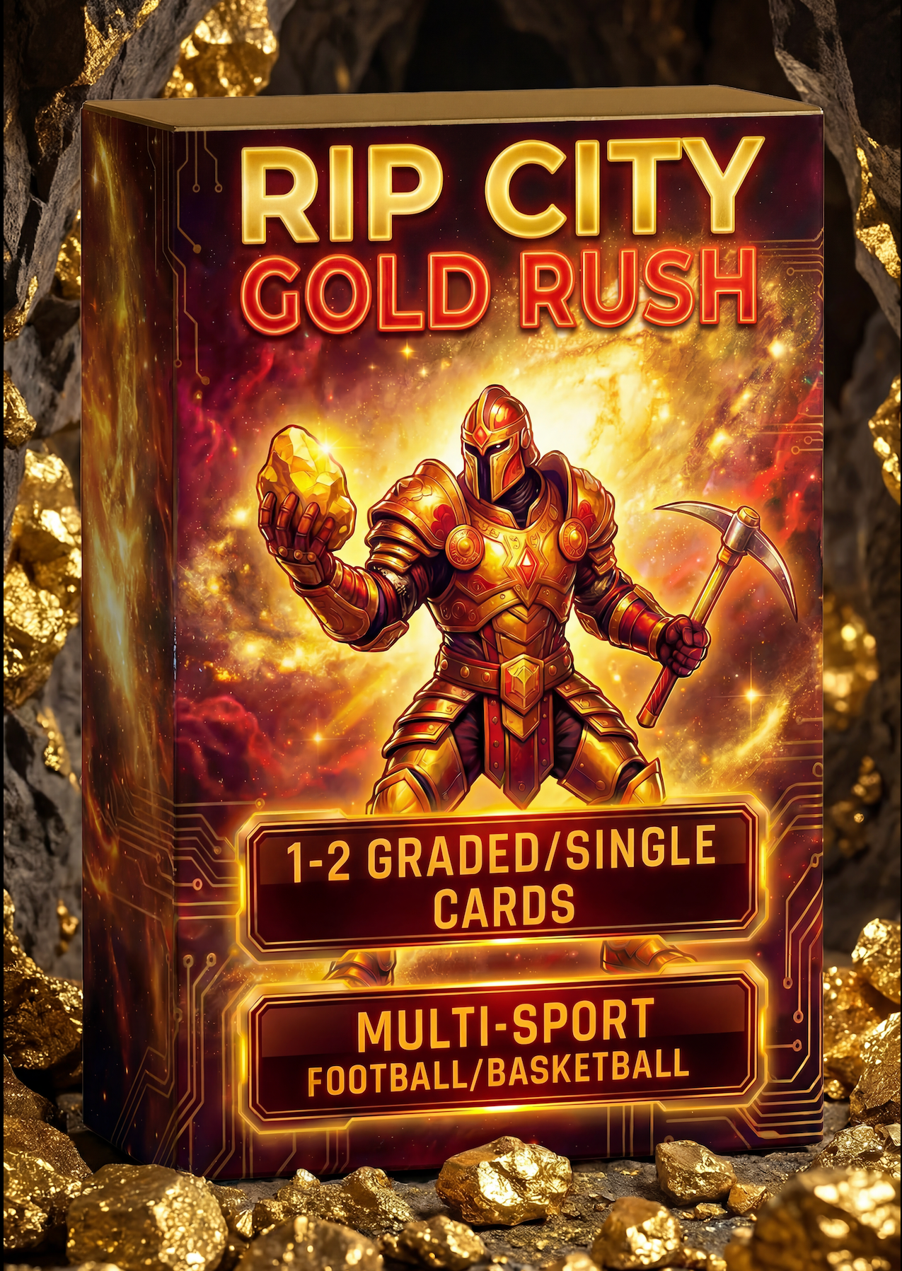 Gold Rush Multi Sport Pack 1-2 Guaranteed Graded/Single Cards Per Sealed Pack